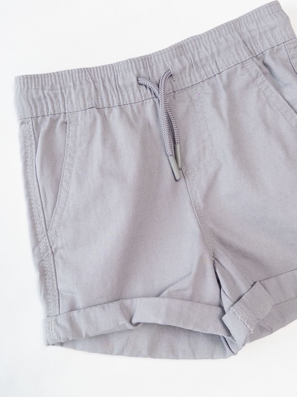 Шорты из плотного хлопка для мальчика с утягивающим шнурком в поясе с карманами цвет серый рост 98 см Primark