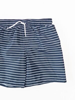 Короткие шорты для плавания. Эластичная талия с кулиской, ложная ширинка, внутри из мягкой сетки цвет полосы для мальчика на рост 122/128 см H&M