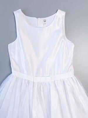 Платье из атласной ткани с фатиновой юбкой с вышивкой, сзади на молнии на рост 152 см Cool Club (1)