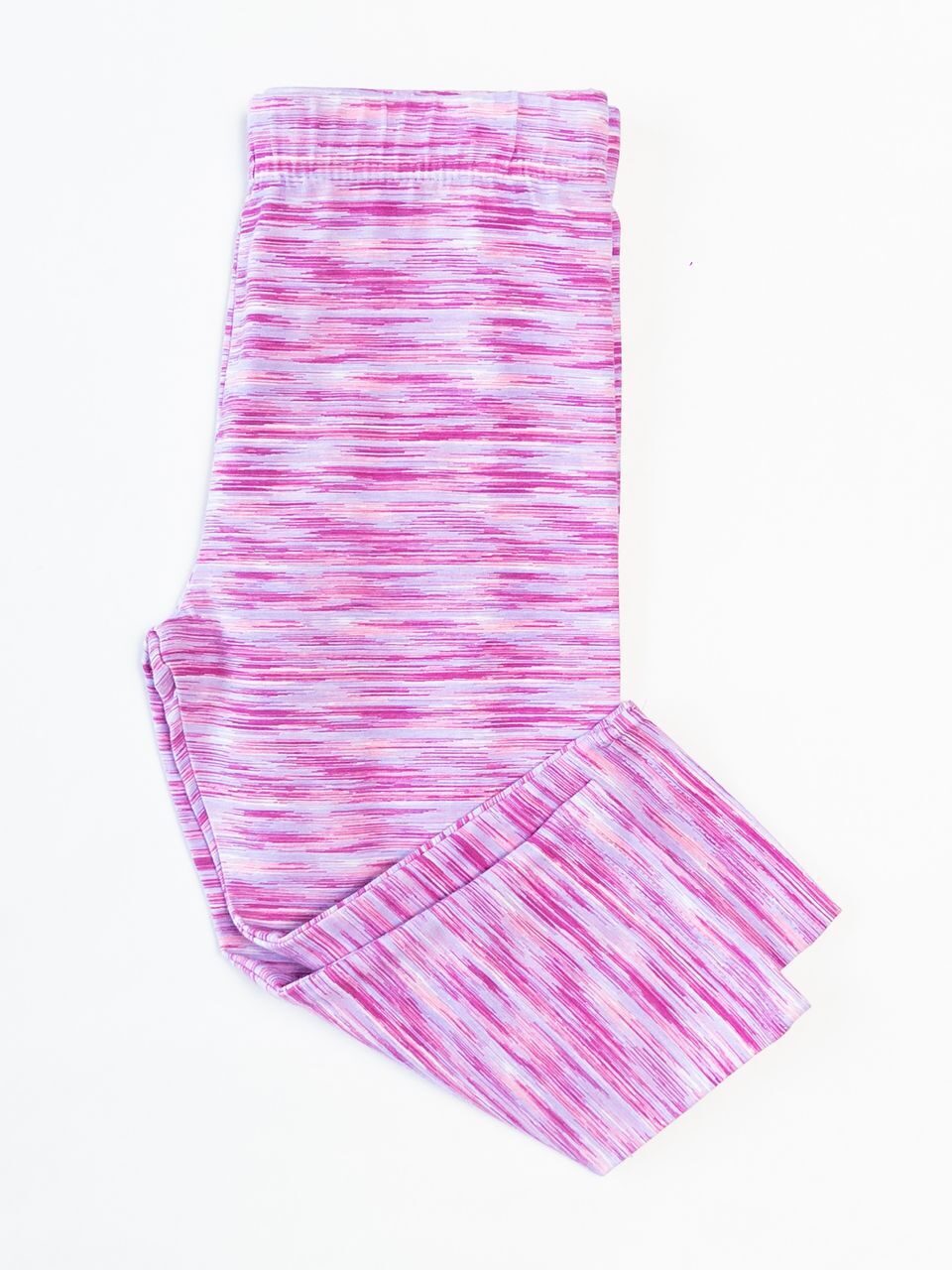Леггинсы хлопковые для девочки укороченные цвет розовый/сиреневый рост 134 см Primark