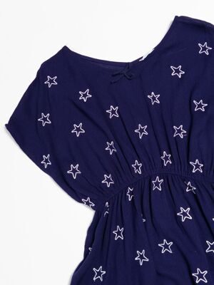 Платье туника цвет фиолетовый принт звезды на рост 134 см Primark