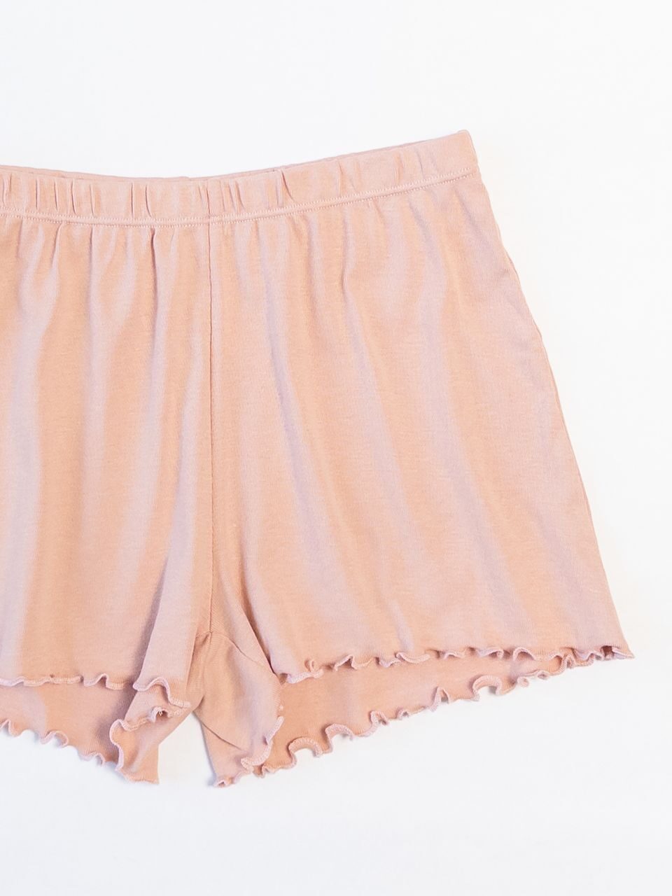 Шорты с эластичной талией и оверлочными краями штанин цвет пыльная-розовый для девочки на рост  134/140 см H&M