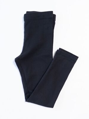 Леггинсы хлопковые для девочки цвет черный рост 98/104 см H&M * дырочка на правом колене