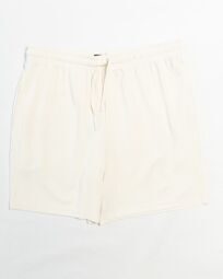 Мужские шорты из рельефной ткани, цвет молочный, с карманами и утяжка шнурком в поясе, размер L Primark