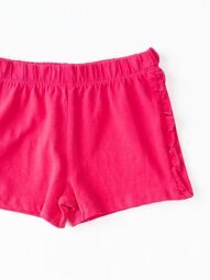 Шорты хлопковые для девочки с рюшами по бокам цвет розовый рост 80 см 12-18 мес OVS