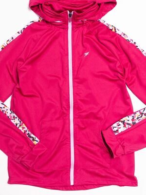 Толстовка спортивная для девочки со скрытым капюшоном, рукав реглан цвет розовый/узор на рост 152 см 11-12 лет Primark (имеются незнчительные загрязнения)