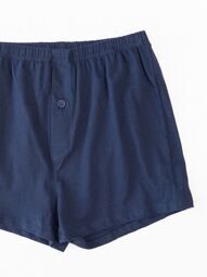 Трусы-шорты хлопковые для мальчика с гульфиком цвет темно-синий рост 134-140 см George