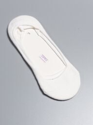 Носки-следки хлопковые с антискользящим задником цвет белый длина стопы 20-22 см размер обуви 32-34 H&M