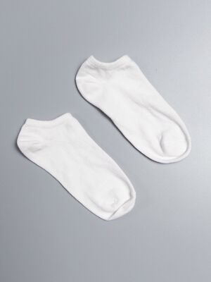 Носки короткие хлопковые цвет белый длина стопы 18-20 см размер обуви 29-31 H&M