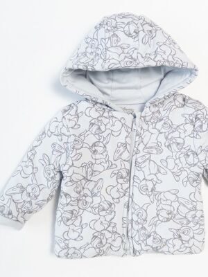 Куртка на легком синтепоне цвет серый принт Disney рост 68 см 3-6 мес Primark