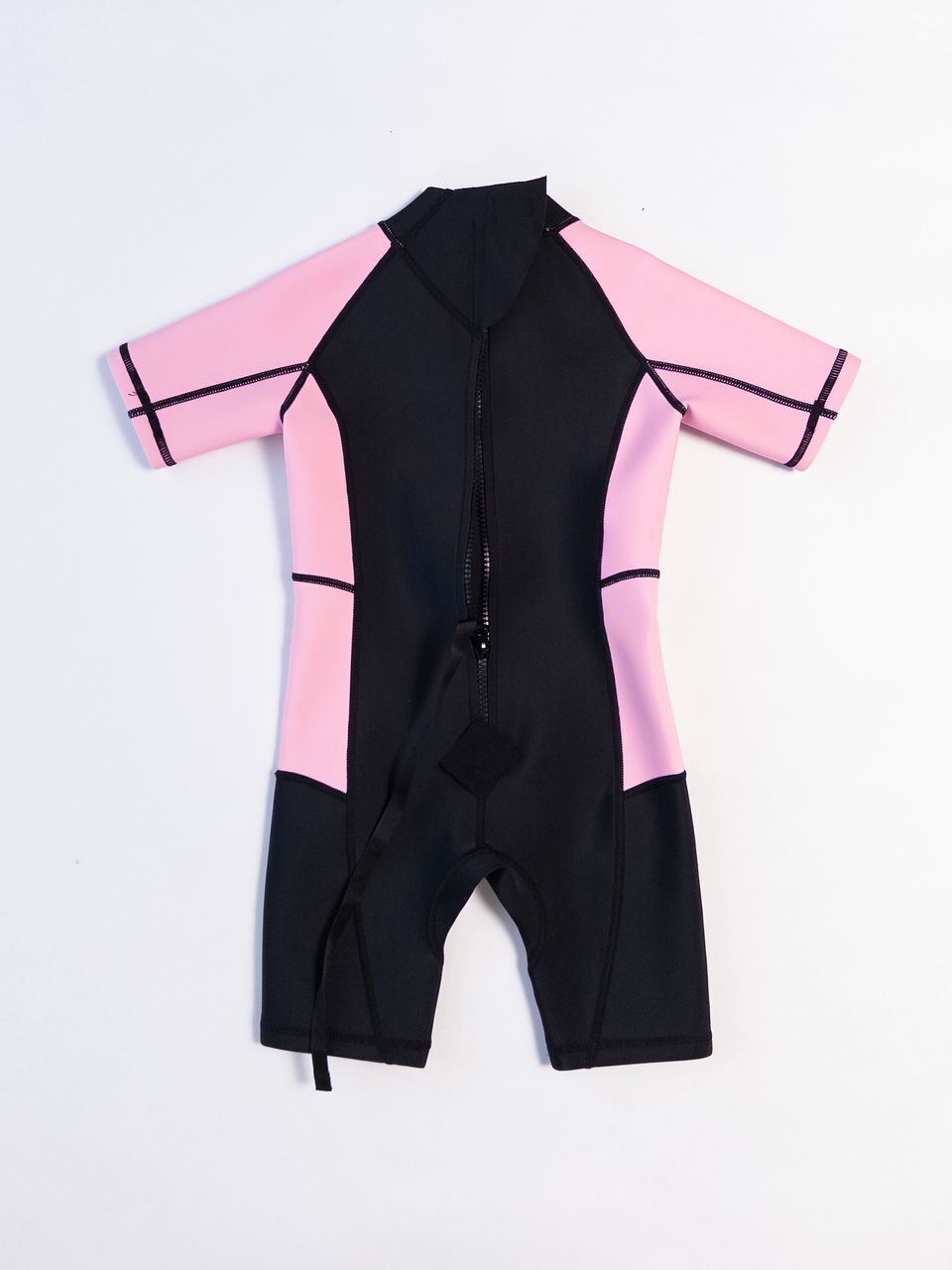 Неопреновый детский гидрокостюм  для девочки цвет черный/розовый на рост 104 см 3-4 года Primark