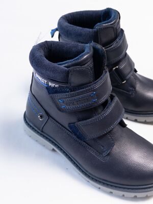 Ботинки для мальчика деми на байке цвет темно-синий размер 31 длина стельки 20 см Cool Club