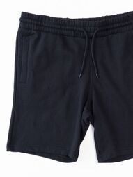 Шорты с начесом мужские с утягивающим шнурком в поясе/карманами цвет черный размер Eur XL H&M