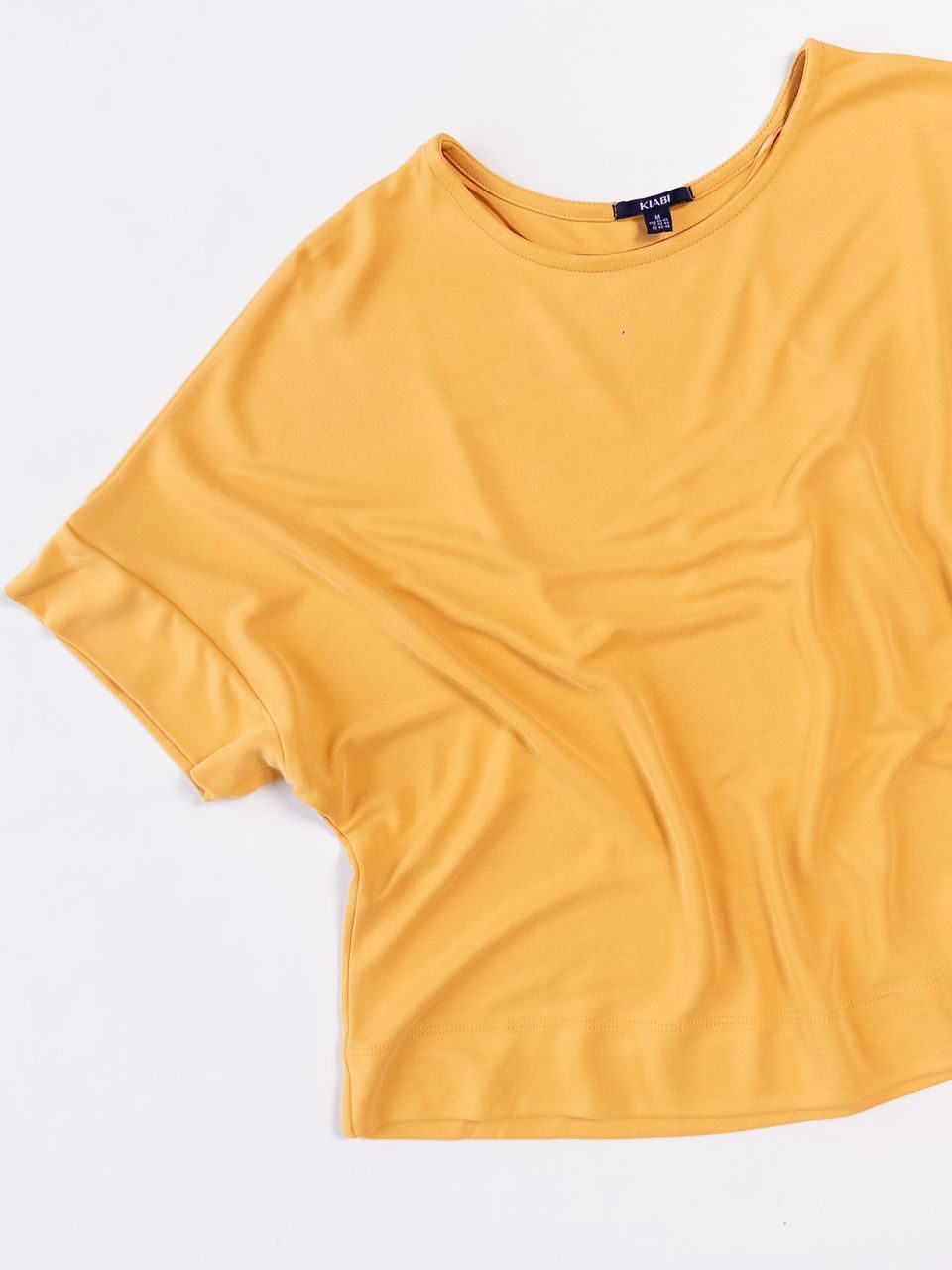 Блуза трикотажная свободного кроя цвет желтый размер EUR М 38-40 (rus 44-48) KIABI