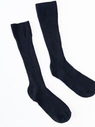Гольфы хлопковые длинные цвет черный длина стопы 20-22 см размер обуви 32-34 H&M