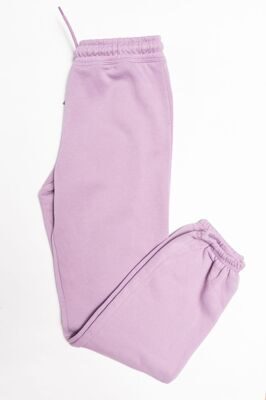 Брюки с начесом для девочки с утягивающим шнурком в поясе цвет сиреневый на рост 158 см Primark