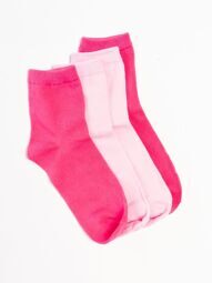 Носки хлопковые  для девочки комплект из 2 пар цвет розовый длина стопы 22-24 см размер обуви 35-38 OVS