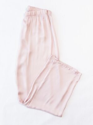 Брюки атласные цвет светло-розовый рост 170 см (rus 40-42) H&M