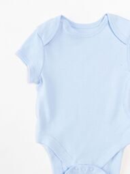Боди хлопковое для малышей на кнопках цвет голубой рост 68 см Primark