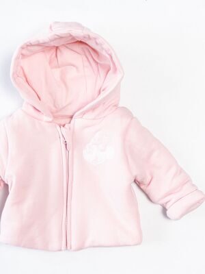 Куртка на легком синтепоне для девочки цвет розовый принт Mickey Mouse рост 62 см Primark