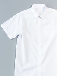 Рубашка с коротким рукавом на пуговицах цвет белый на рост 176 см TU