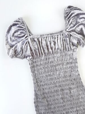 Облегающее платье из мягкого велюра размер S H&M