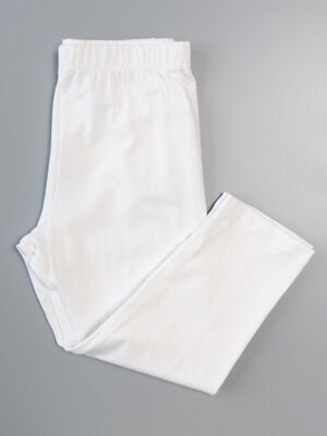 Леггинсы хлопковые для девочки укороченные цвет белый рост 164 см (rus 38-40) Primark