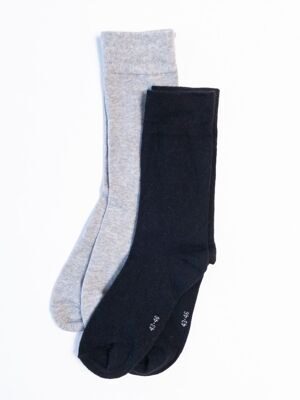 Носки мужские комплект из 2 пар цвет черный/серый длина стопы 26-28 см (размер обуви 43-46) Primark