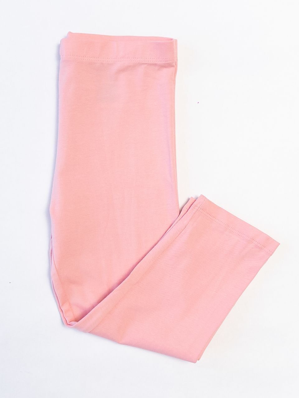 Леггинсы укороченные из мягкого хлопкового трикотажа с эластичной резинкой на талии цвет Светло-розовый для девочки на рост  140 см H&M